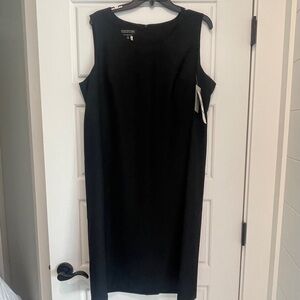 Jones New York Black Midi Sheath Dress- size 16 NWT